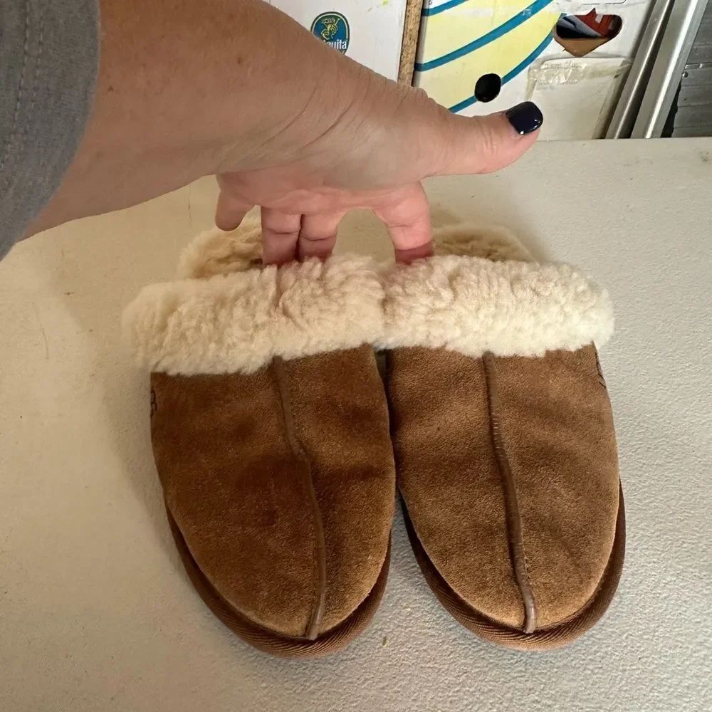 UGG Tan Slippers with Cream Lining